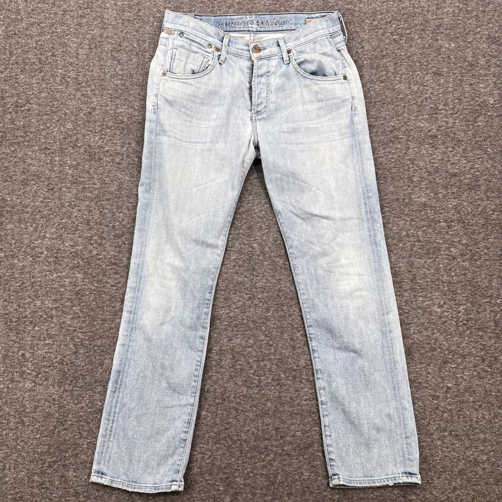 Citizens of Humanity Dylan Relaxed Boy Jean Light Wash Button Fly Straight Leg